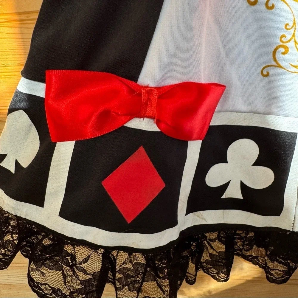 California Costumes Queen of Hearts  Medium Red Black Halloween Play Theater